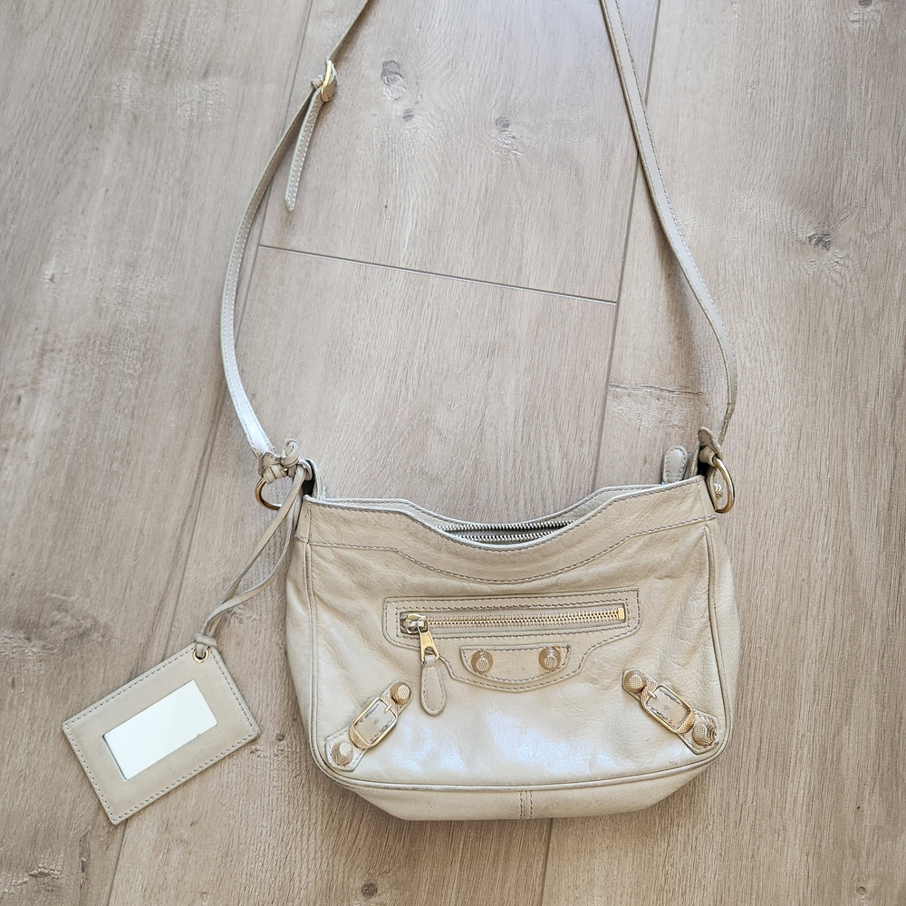 Balenciaga Cream Crossbody Bag